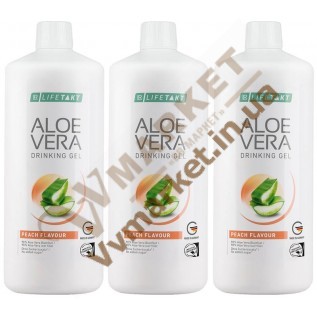 Aloe Verа гель питьевой Алоэ Вера (Алоє Вера) с добавкой Персик, набор 3шт. по 1л, LR с доставкой вся Украина